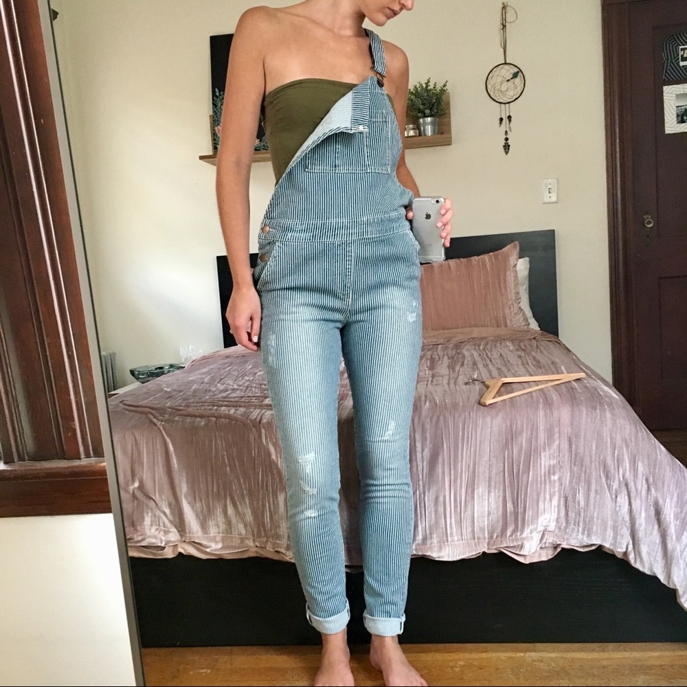 Seersucker Overalls